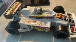 Vintage Formula One Large Plastic Toy Race Car
