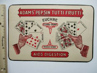 Vintage Adams Pepsin Tutti Frutti Chewing Gum,  Mogul Egyptian Cigarettes Ad