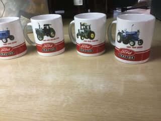 Set Of 4 Ford Tractor Coffee/ Hot Chocolate Mugs
