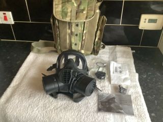 British Army Respirator Gsr Size 2 Haversack&mount,  Filters,  Lens Cloth Ect