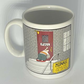 Vintage Gary Larson The Far Side Midvale School For Gifted 1986 Coffee Mug Cup