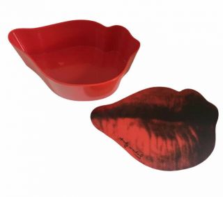Andy Warhol Precidio Objects Marilyn Monroe Melamine Lip Plates Set Of 4 W/ Box