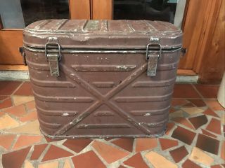 Wyott Corp 1974 Us Army Military Inf Metal Insulated Food Container Cooler