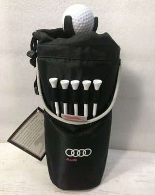 Slazenger Audi Golf Bag Aluminum Leed’s Water Bottle Golfer Ball Tee Set -