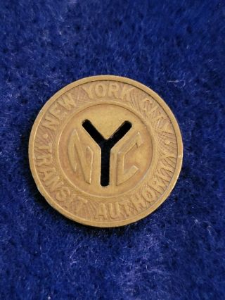 York City Transit Authority Good For One Fare Y Token