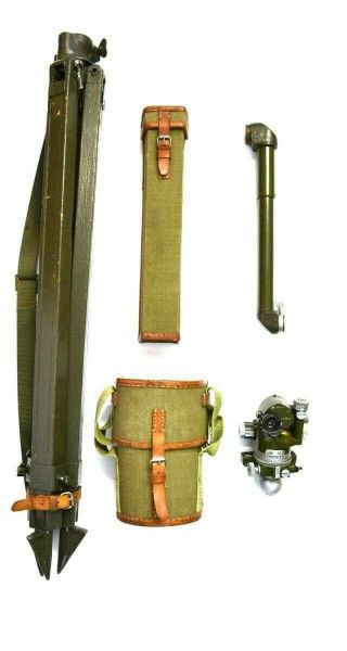 Army Russian Soviet Optic Periscope Pab - 2 Sight Artillery Tripod Compass Busola