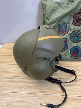 Gentex SPH - 4/P dual visor Flight Helmet with mic,  earphones,  storage bag 3