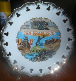 Vintage 7 " San Francisco Souvenir Plate Made In Japan