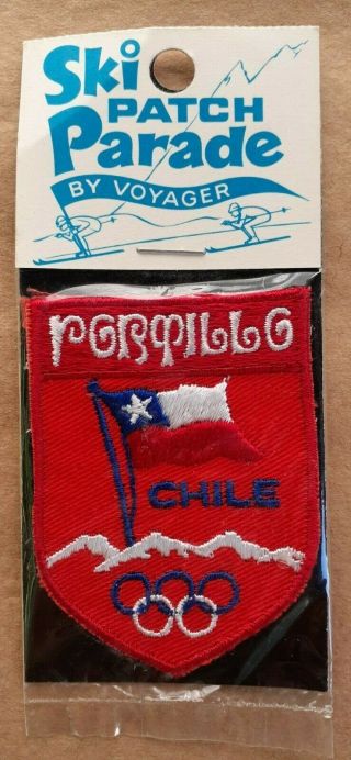 Portillo Chile Ski Embroidered Travel Crest Patch Vintage,  Vintage