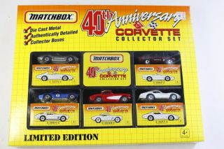 Matchbox 40th Anniversary Limited Edition Corvette Collector Set