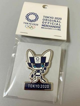 Tokyo Olympics 2020 Olympic Mascot Pin Badge Miraitwa Official Products