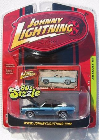 Johnny Lightning 60s Sizzle 1969 Chevy Camaro Ss Convertible 2