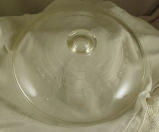 Vintage Wagner Ware C - 8 Clear Glass Lid For Cast Iron Skillet Or Dutch Oven Look