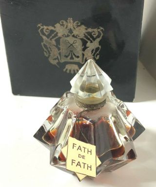 Vintage Jacques Fath Fath De Fath Perfume Bottle Made In France 1940s