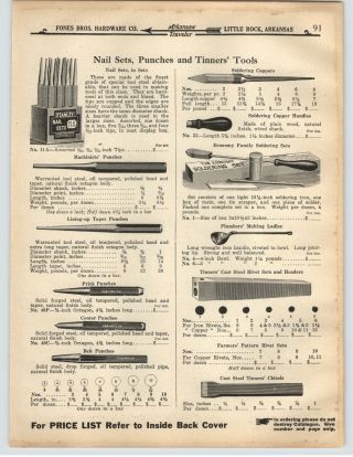 1919 Paper Ad 5 Pg Tin Tinners 
