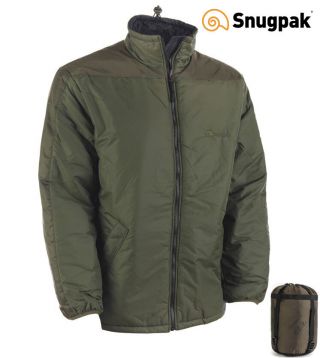 Snugpak Softie Sleeka Elite Thermal Jacket Olive With Stuff Sack - All Sizes