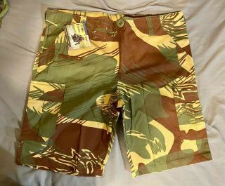 Rhodesian Brushstroke Camouflage Field Shorts Size Xl With Tags