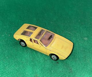 Playart Vintage Yellow Mangusta 5000 Ghia De Tomaso Die - Cast Car