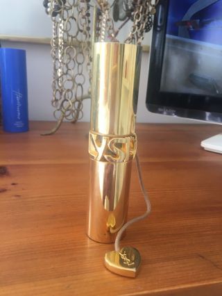 Rare & Collectable Ysl Opium Gold Refillable Perfume Bottle