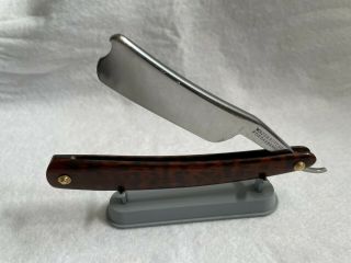 Vintage Wade & Butcher For Barbers Use Straight Razor Cut Throat Chopper
