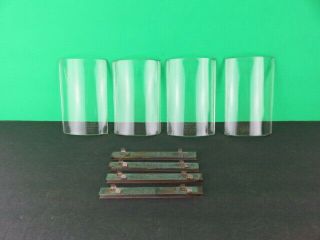 Coleman Mil Spec Lantern Quad Glass With Rails Set Of 4
