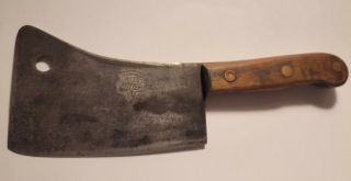 11 Inch Vintage " Keen Kutter " Meat Cleaver 6 Inch Blade E.  C.  Simmons
