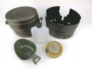 Swedish Army Stainless Steel Trangia Mess Kit With Mug - Full Set