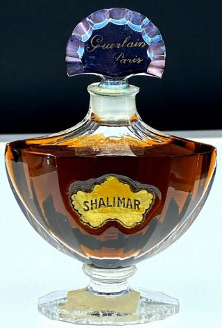 Guerlain Shalimar 2/3 Ml 3 7/8 " Tall 98 Full Parfum Baccarat Bottle 1930 - 1949