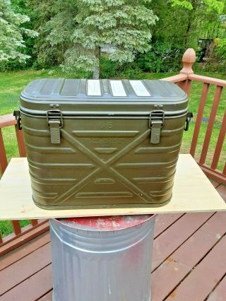 Vtg Us Military Wyott Corp 1982 Insulated Food Cooler