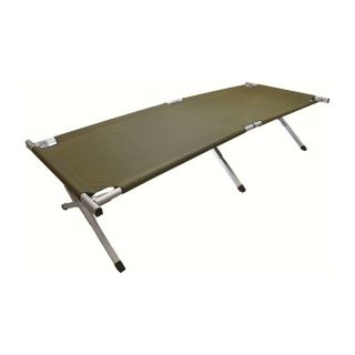 Us Army Style Aluminium Folding Packable Green Camp Travel Cot Camping Bed