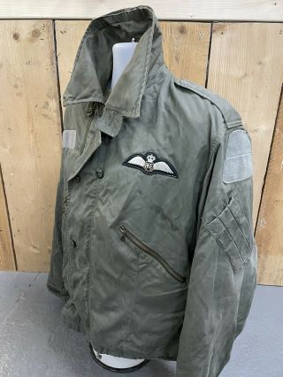 British RAF Aircrew Issue MK3 Cold Weather Flying Jacket with Pilot Full Brevet 2