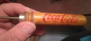 Vintage - Coca Cola Ice Pick With Box And Pick Cover