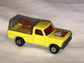 Lesney Matchbox Superfast Ford Ranger Wild Life Truck Rollamatics Yellow