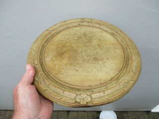 An Unusual Antique Carved Oak Bread Board C1900
