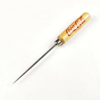 Vintage Drink Coca Cola Ice Pick Delicious And Refreshing 1930 - 40s Round Handle