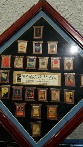 1996 Olympic Summer Games Posters Pins 1896 - 1996 Limited Edition 233/15000