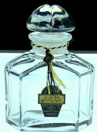 Guerlain Candide Effluve 65 Ml Baccarat Quadrilobe Art Deco Era Parfum Bottle