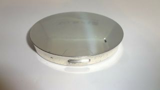 Vintage Mary Dunhill Sterling Silver Oval Ladies Compact W/ Mirror,  Sifter,  Puff