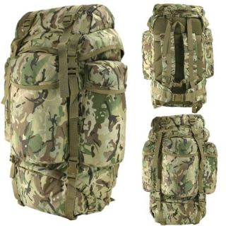 Army 60 Litre Padded Rucksack Mtp Btp Camouflage Bag Cadet Backpack Hiking