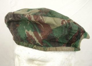 Vintage Portugal Portuguese Army Lizard Camo Cap Hat Beret