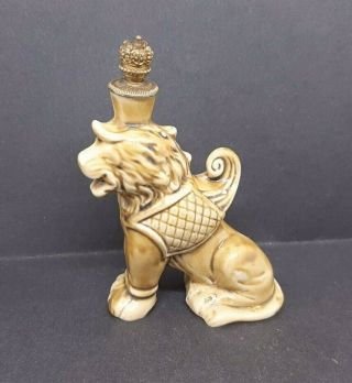 German Schneider Crown Top Temple Classical Lion Scent Bottle 14830