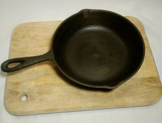 Cast Iron Skillet Vintage Bsr No.  5 8 1/8 " Heat Ring 4 Handle Made In Usa Rare