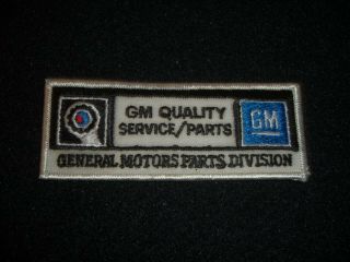 Gm Quality Service/ Parts General Motors Parts Division