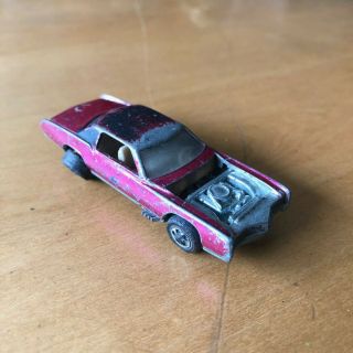 Vintage 1968 Hot Wheels Redline - Custom Eldorado - Pink/Cranberry 2