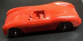 Vtg Tootsietoy Die - Cast Metal Toy Car Red Porsche Convertible 5 " X 1 3/4 "