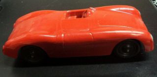 Vtg TOOTSIETOY Die - Cast Metal Toy Car Red PORSCHE Convertible 5 