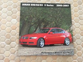 Bmw Dinan E90 E92 E93 3 Series Performance Upgrade Brochure 2005 - 2007 Usa Ed