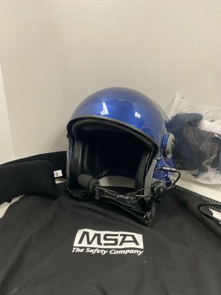 Msa Gallet Lh050 Flight Helmet With Anr Helicopter Airplane