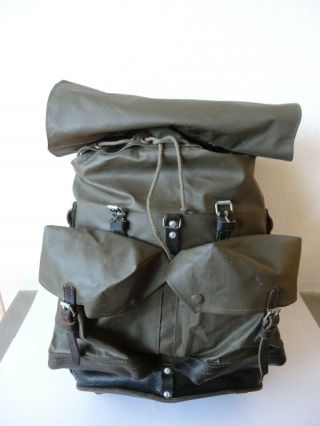 Big Swiss Army Military Waterproof Backpack Rucksack Black 1980 Mountain Troops