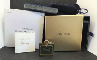 Estee Lauder Solid Perfume Compact Harrods Shopper,  2007 W/ Boxes & Pouch